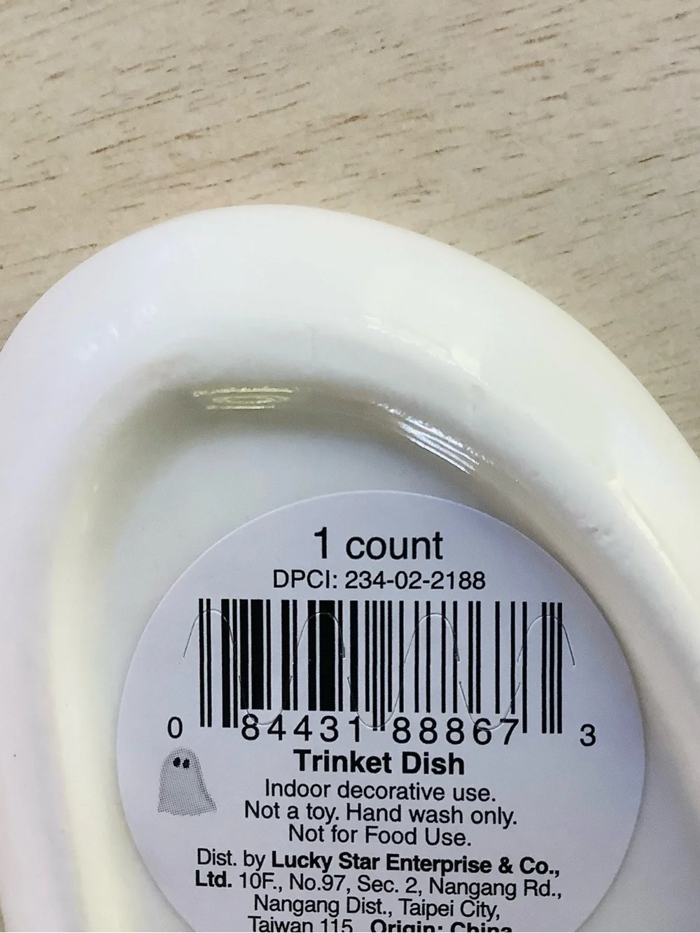 3 Target Bullseye Ghost Mini Trinket Dishes